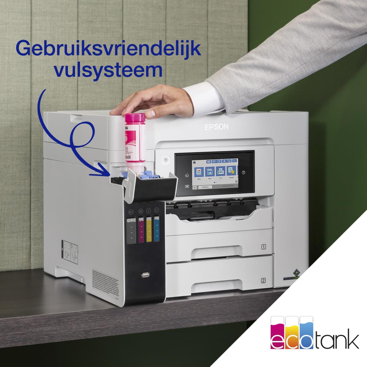 Ecotank Pro Et-5885 - Multifunction Printer - Inkjet - A4 - USB / Ethernet / Wi-Fi