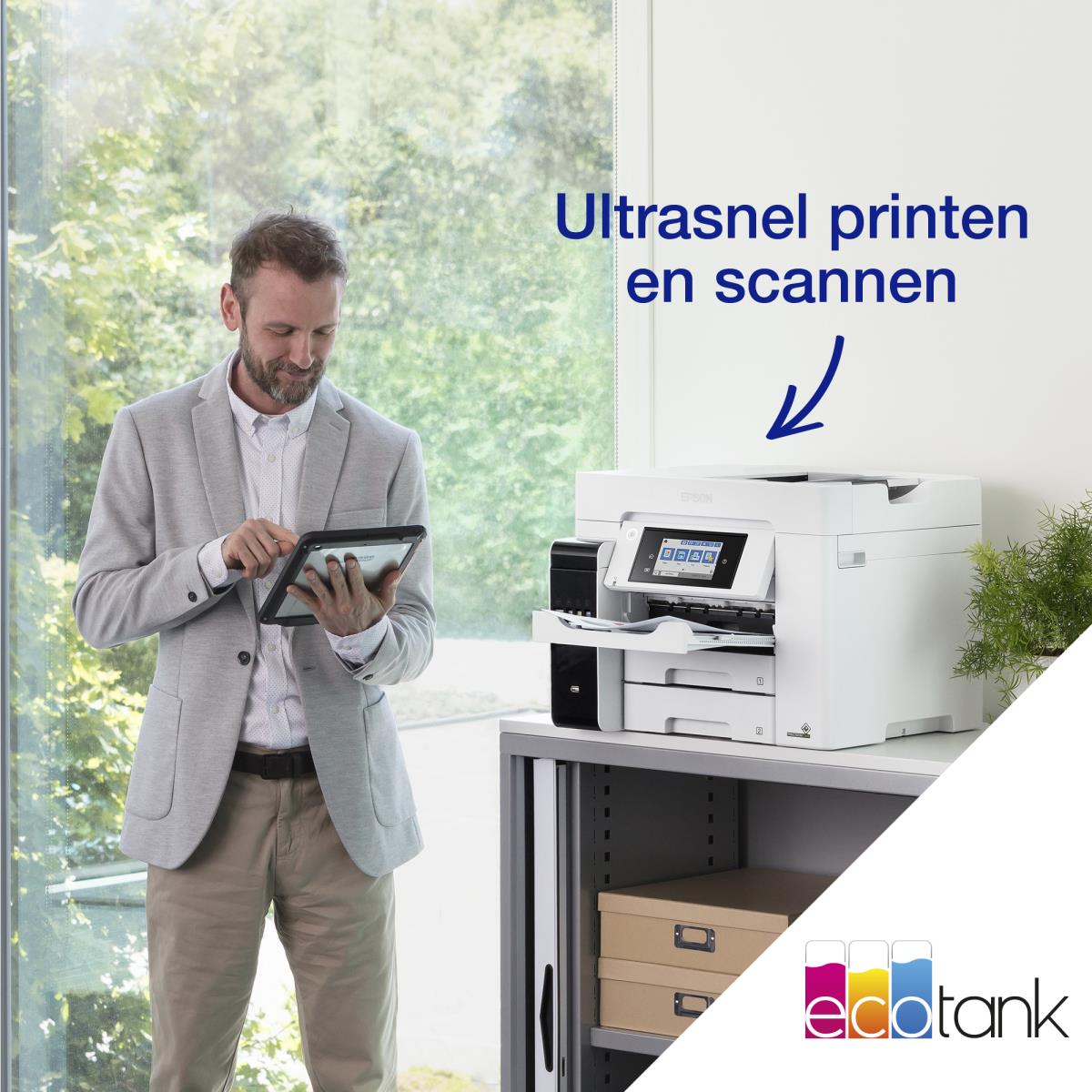 Ecotank Pro Et-5885 - Multifunction Printer - Inkjet - A4 - USB / Ethernet / Wi-Fi