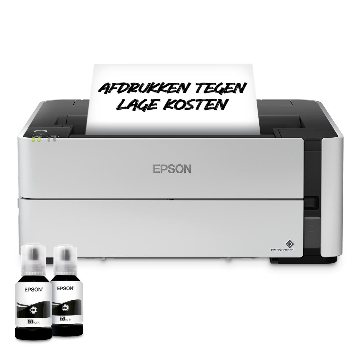 Ecotank Et-m1180b - Monochrome Printer - Inkjet - A4 - USB / Ethernet / Wi-Fi