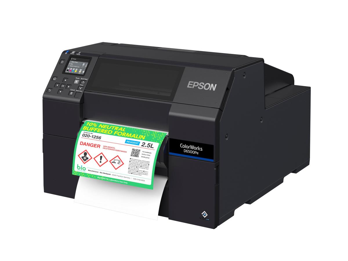 Colorworks D6500pe -  Industrial Colour Label Printer - Inkjet - 25.4 - 215.9mm