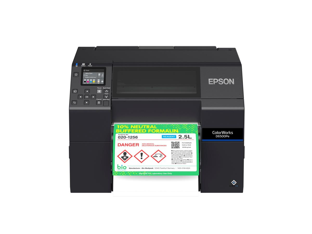 Colorworks D6500pe -  Industrial Colour Label Printer - Inkjet - 25.4 - 215.9mm