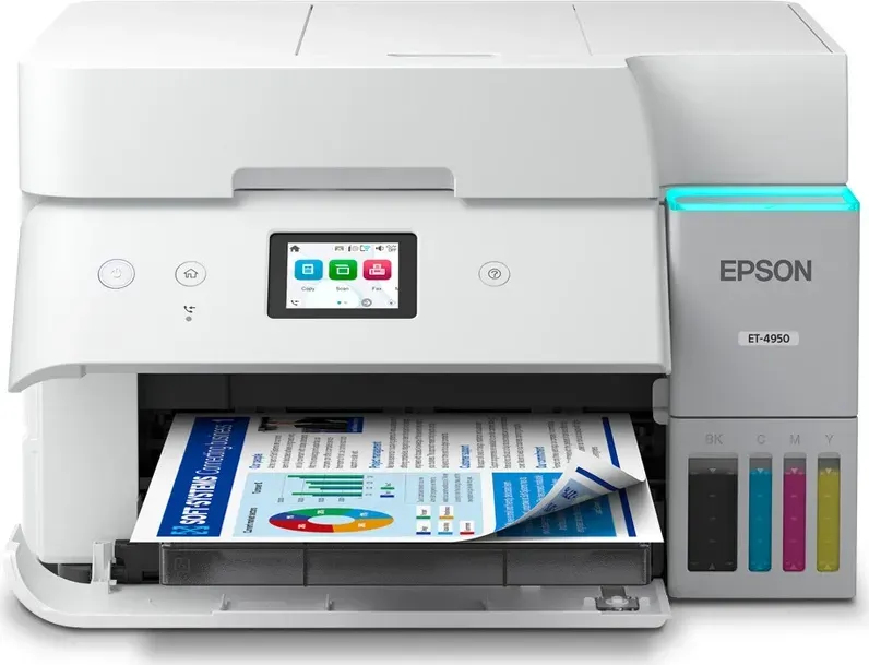 Ecotank Et-4956 - Color Multifunction Printer - Inkjet - A4 - USB/ Ethernet/ Wi-Fi