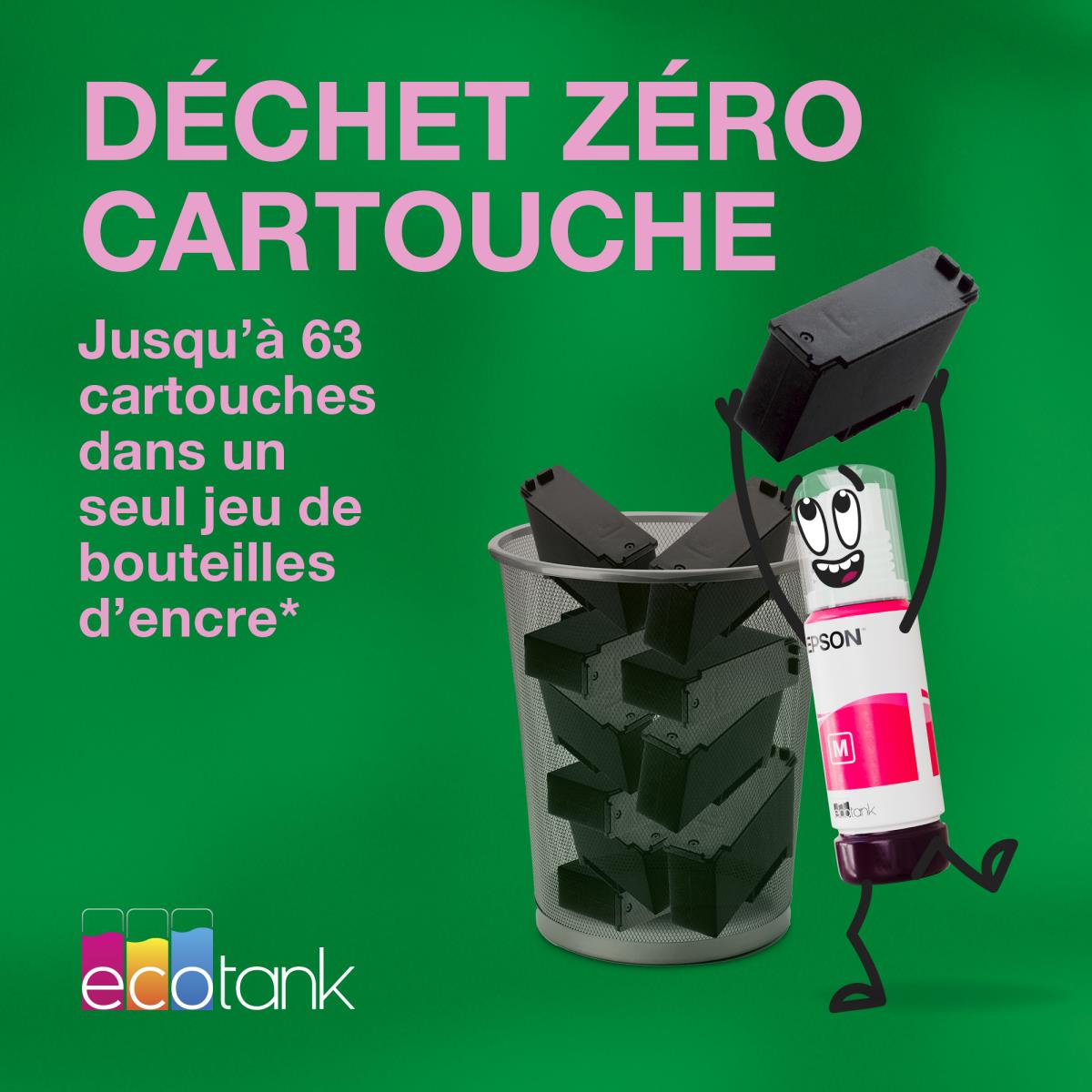 Ecotank Et-3950 - Color Multifunction Printer - Inkjet - A4 - USB/ Wi-Fi Black