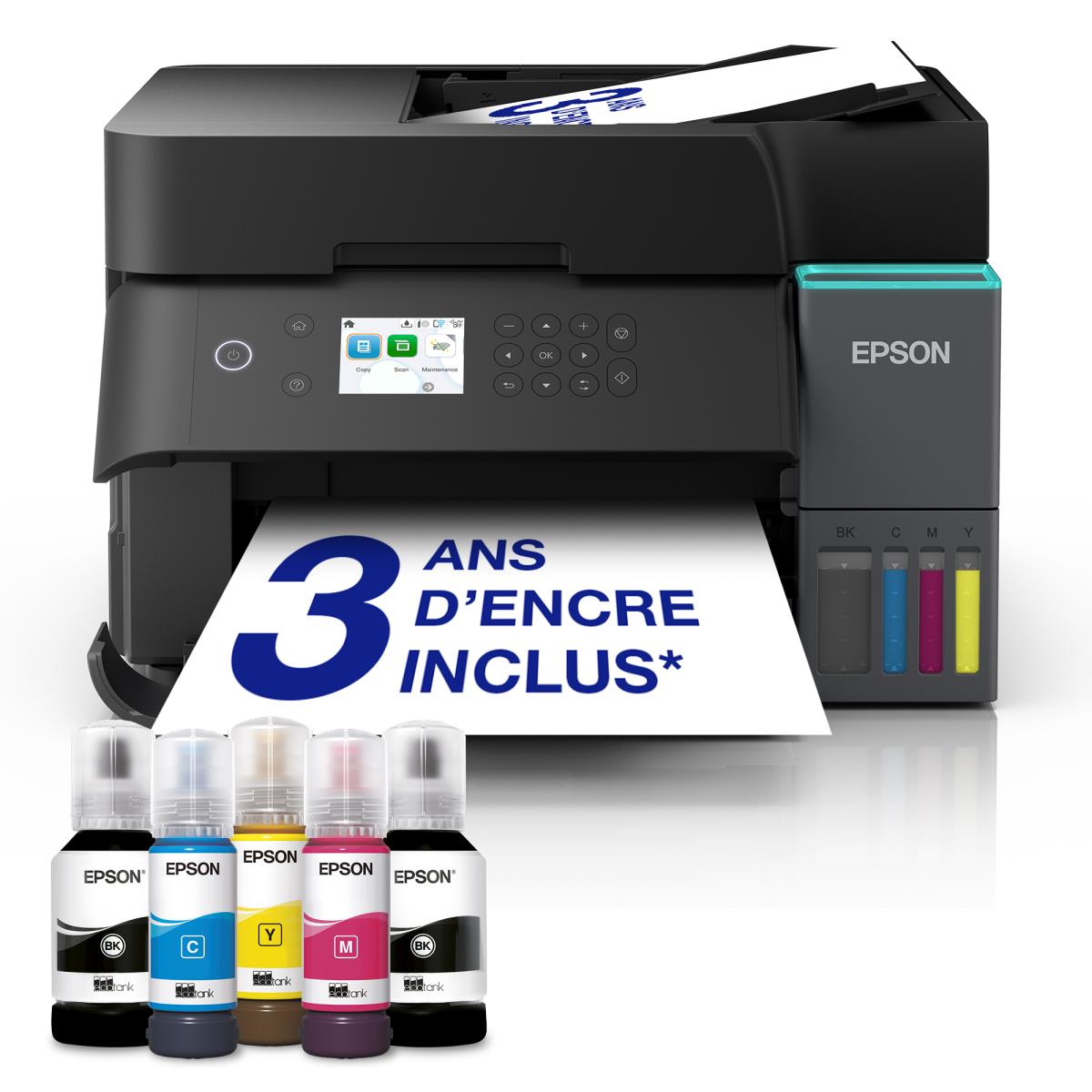 Ecotank Et-3950 - Color Multifunction Printer - Inkjet - A4 - USB/ Wi-Fi Black