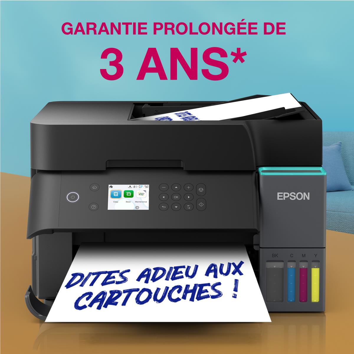 Ecotank Et-3950 - Color Multifunction Printer - Inkjet - A4 - USB/ Wi-Fi Black