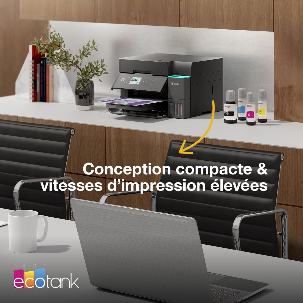 Ecotank Et-3950 - Color Multifunction Printer - Inkjet - A4 - USB/ Wi-Fi Black