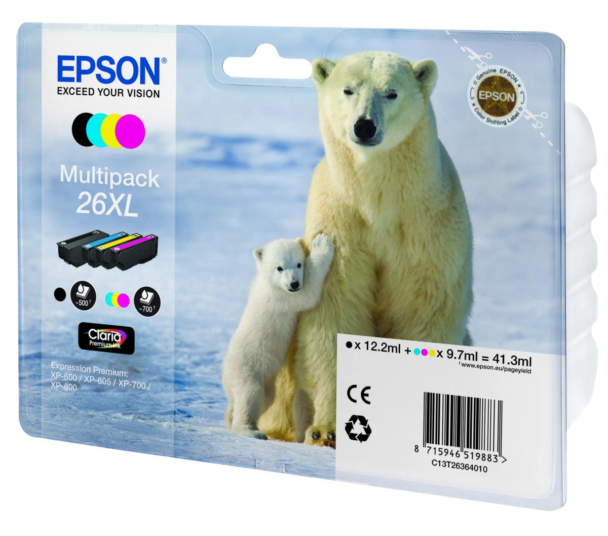Ink Cartridge - 26xl Polar Bear - 41.3ml