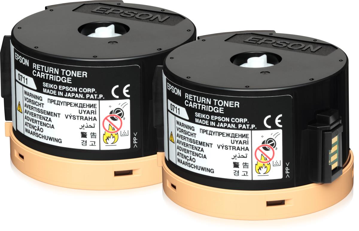 Toner Cartridge - 0711 - Standard Capacity -  2x 2.5k Pages - Black