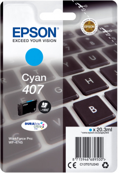 Ink Cartridge - 407 - 20.3ml - Cyan