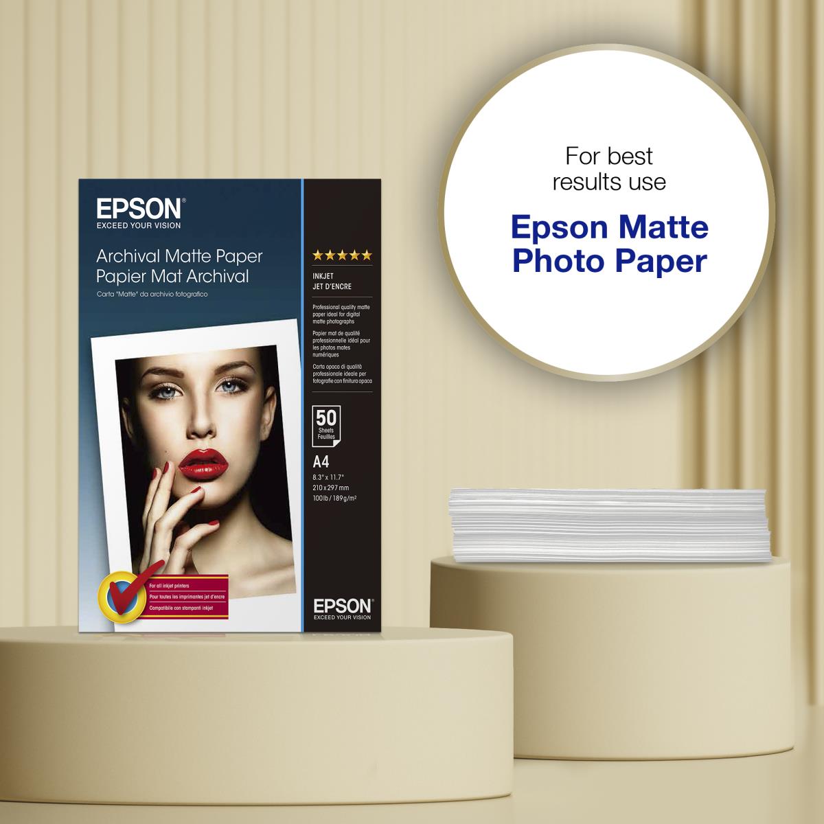 Archival Paper Matte A4 For 2000p