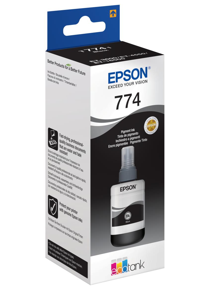 Ink Bottle - T7741 Pigment 140ml - Black