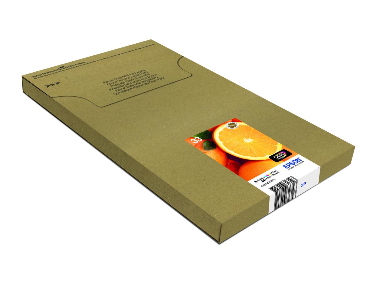 Ink Cartridge - 33 Oranges - 4.5ml Cyan / Magenta / Yellow / Photo Black - 6.4ml Black