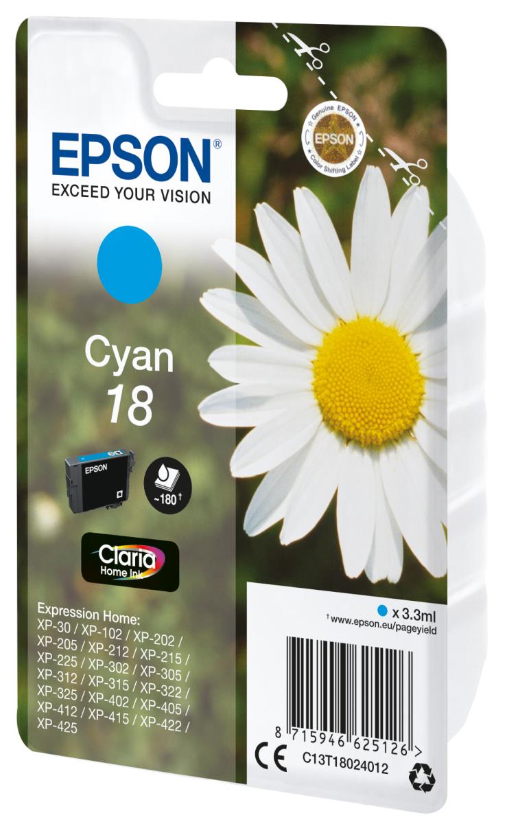 Ink Cartridge - 18 Daisy - 3.3ml - Cyan Sec