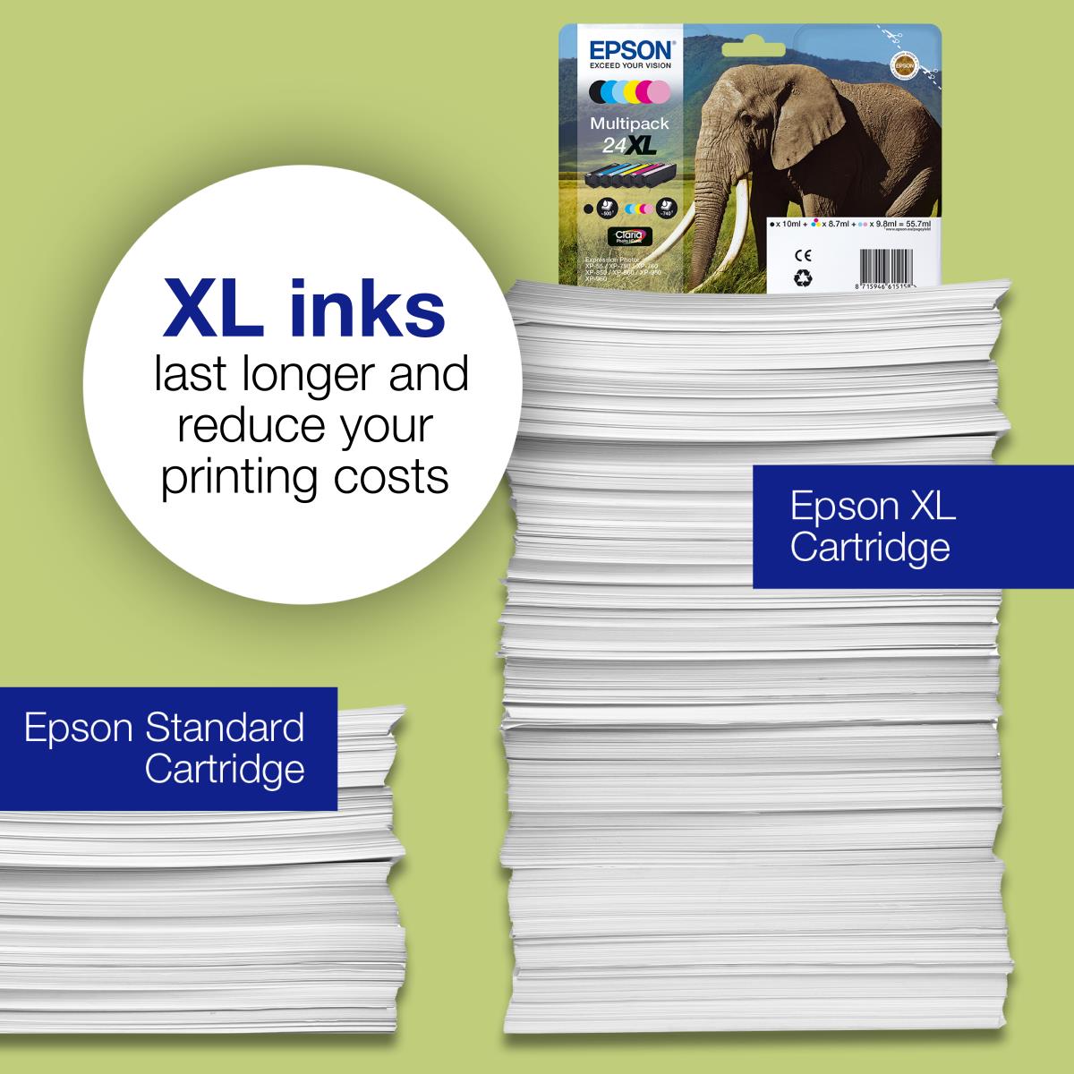 Ink Cartridge - 24 Elephant - 5.1ml - Cyan