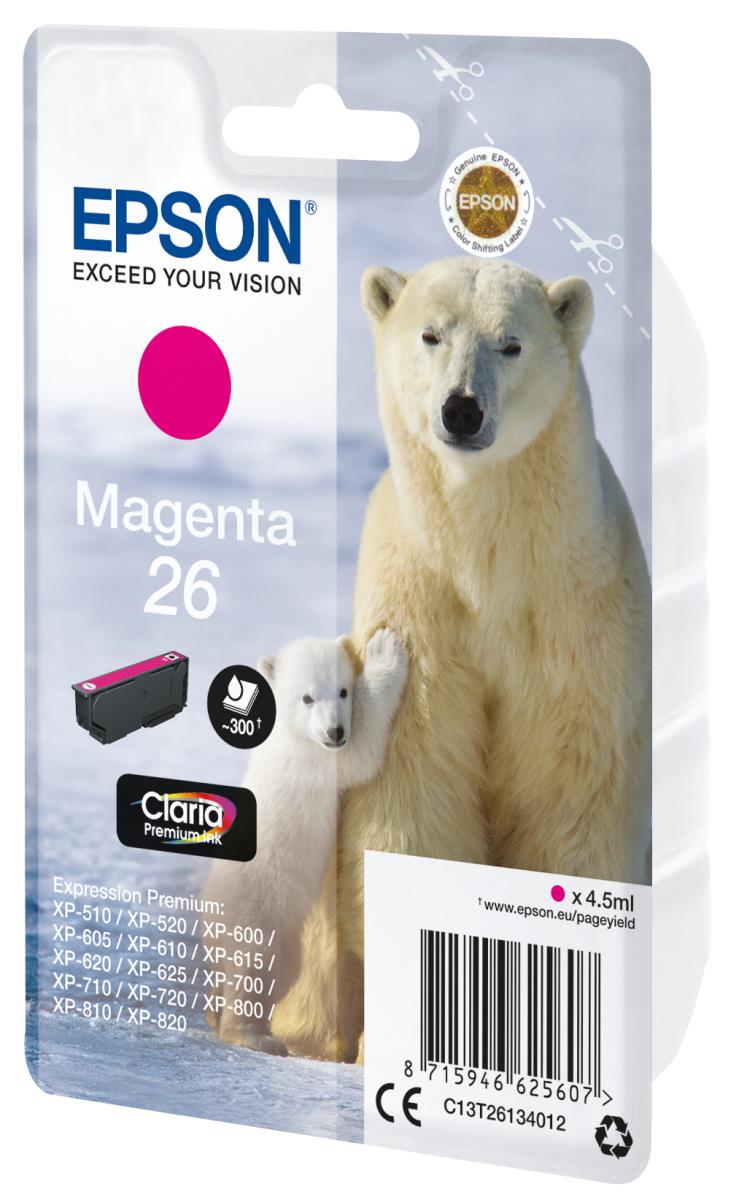 Ink Cartridge - 26 Polar Bear - 4.5ml - Magenta Sec