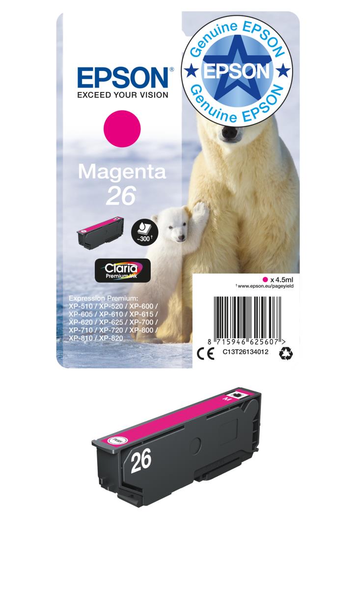 Ink Cartridge - 26 Polar Bear - 4.5ml - Magenta Sec