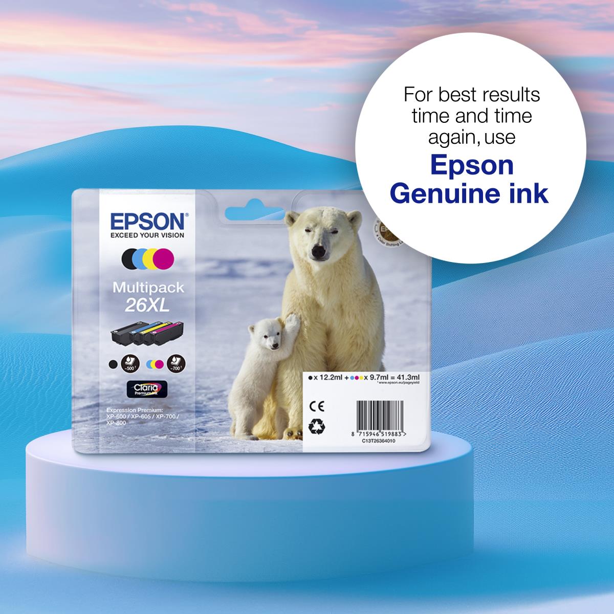 Ink Cartridge - 26 Polar Bear - 6.2ml - Black