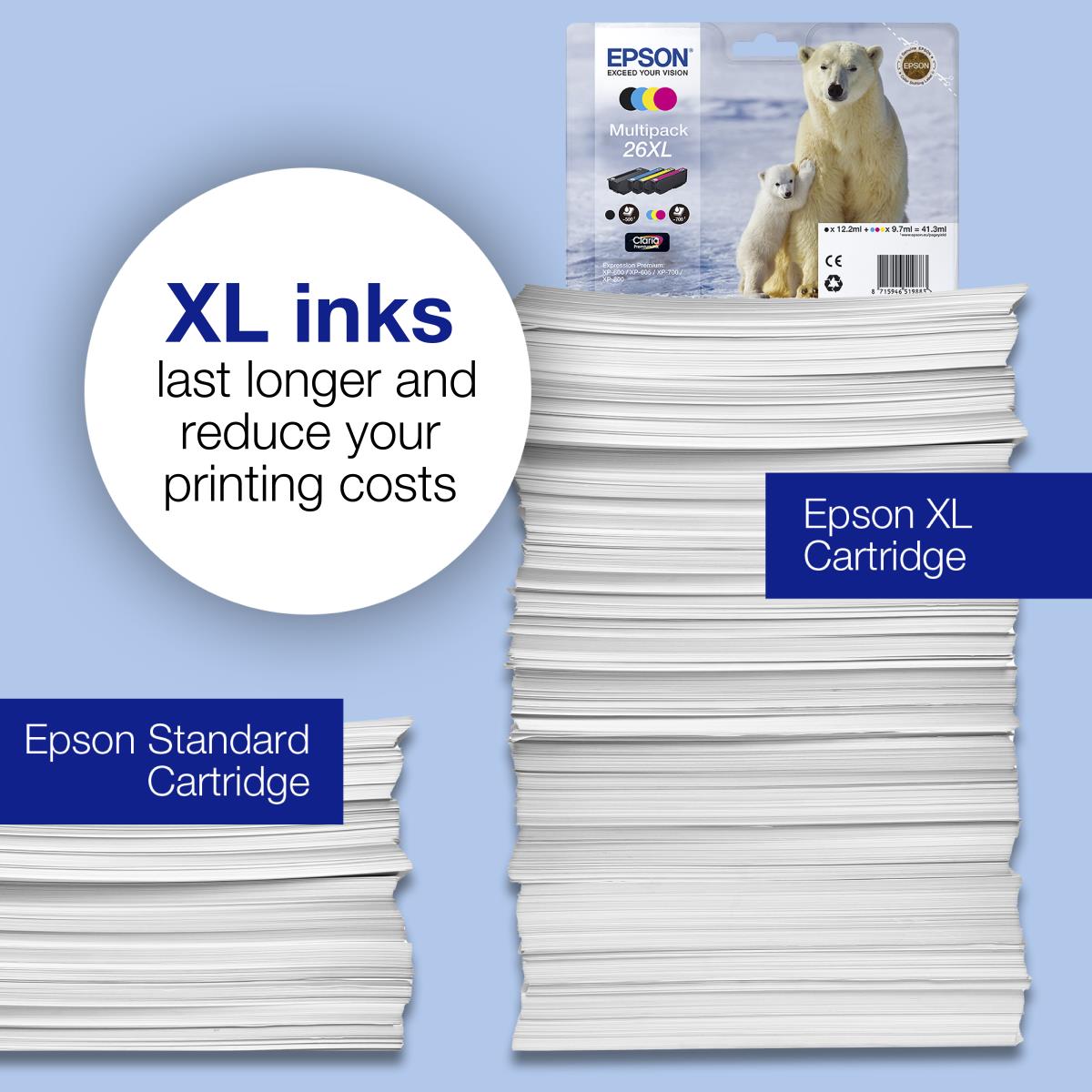 Ink Cartridge - 26xl Polar Bear - 8.7ml - Photo Black
