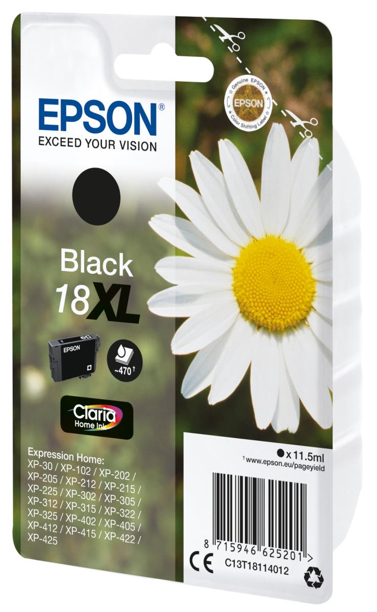 Ink Cartridge - 18xl Daisy - 11.5ml - Black