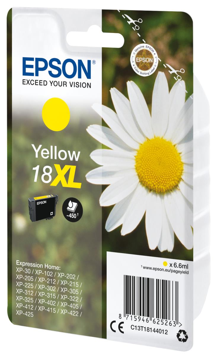 Ink Cartridge - 18xl Daisy - 6.6ml - Yellow