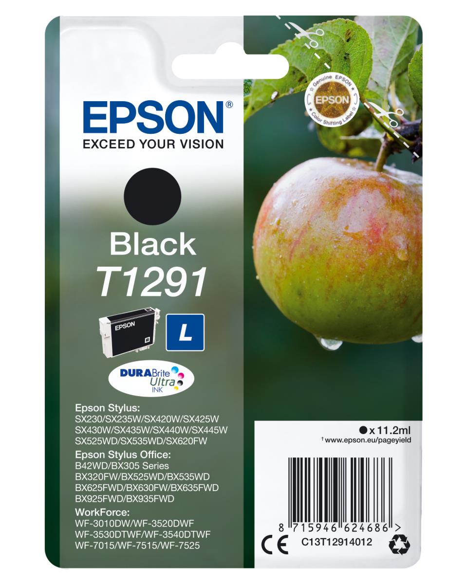 Ink Cartridge - T1291 Apple - 11.2ml - Black