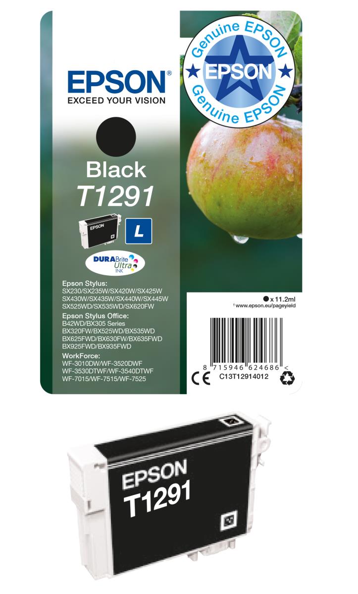 Ink Cartridge - T1291 Apple - 11.2ml - Black
