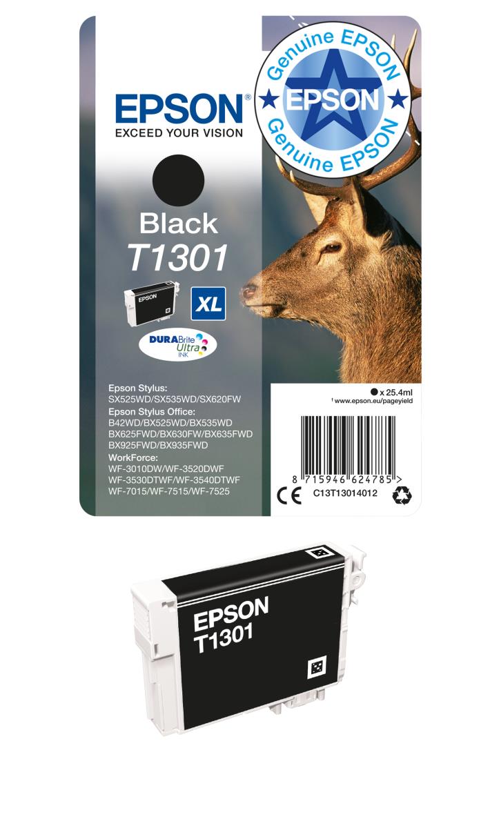 Ink Cartridge - T1301 Stag Xl - 25.4ml - Black