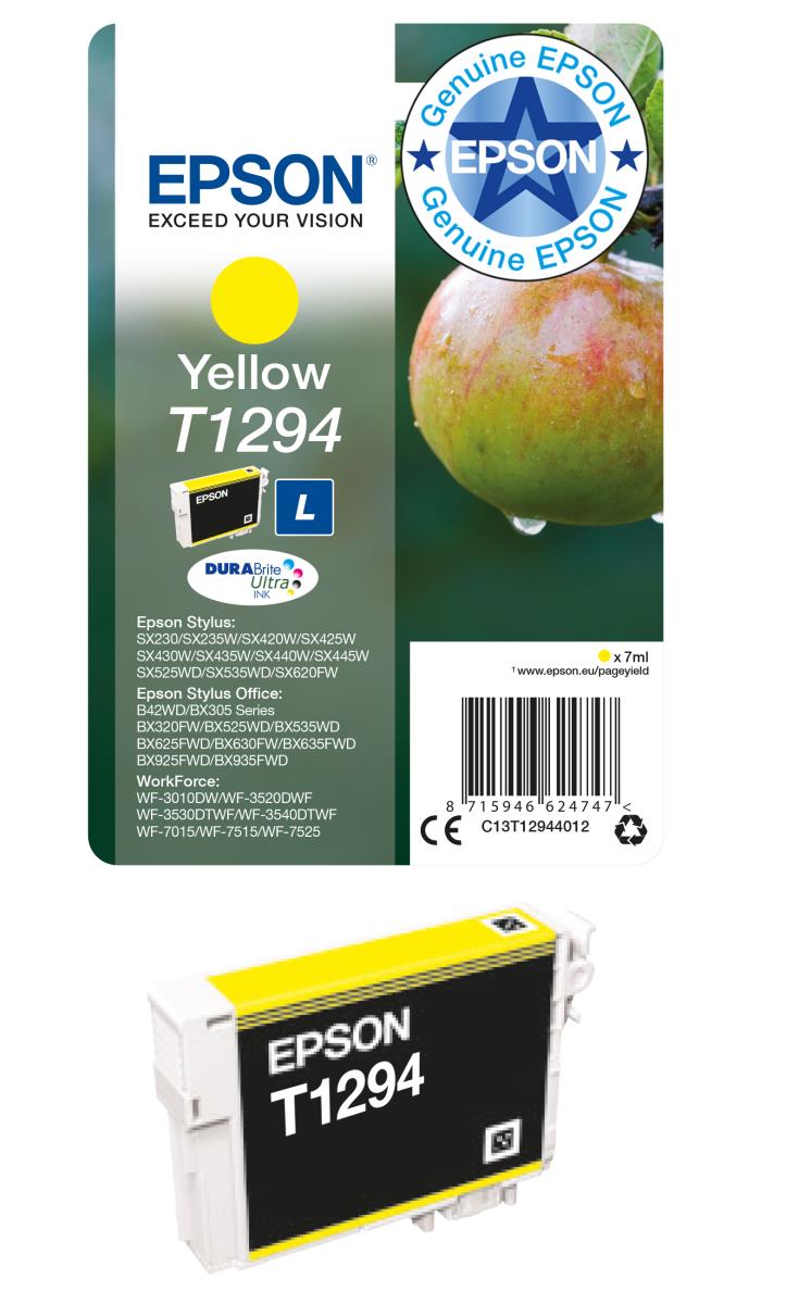Ink Cartridge - T1294 Apple - 7ml - Yellow