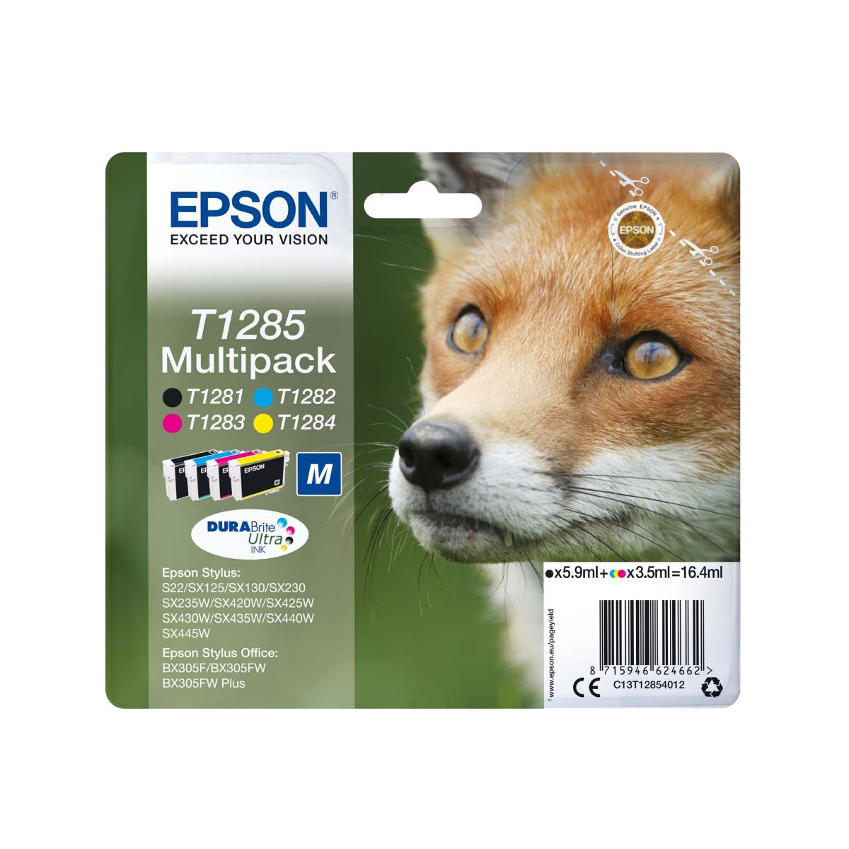 Ink Cartridge - T1284 Fox - 3.5ml - Yellow