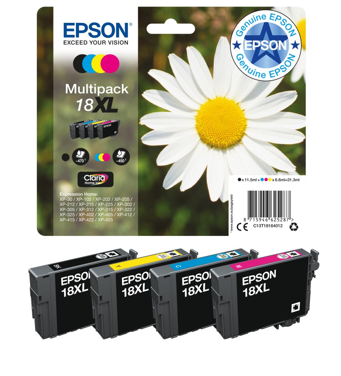 Ink Cartridge - 18 Daisy - 3.3ml - Yellow