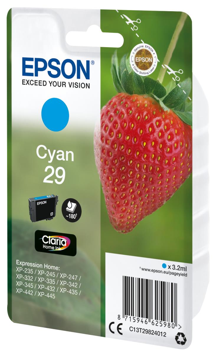 Ink Cartridge - 29 Strawberry - 3.2ml - Cyan
