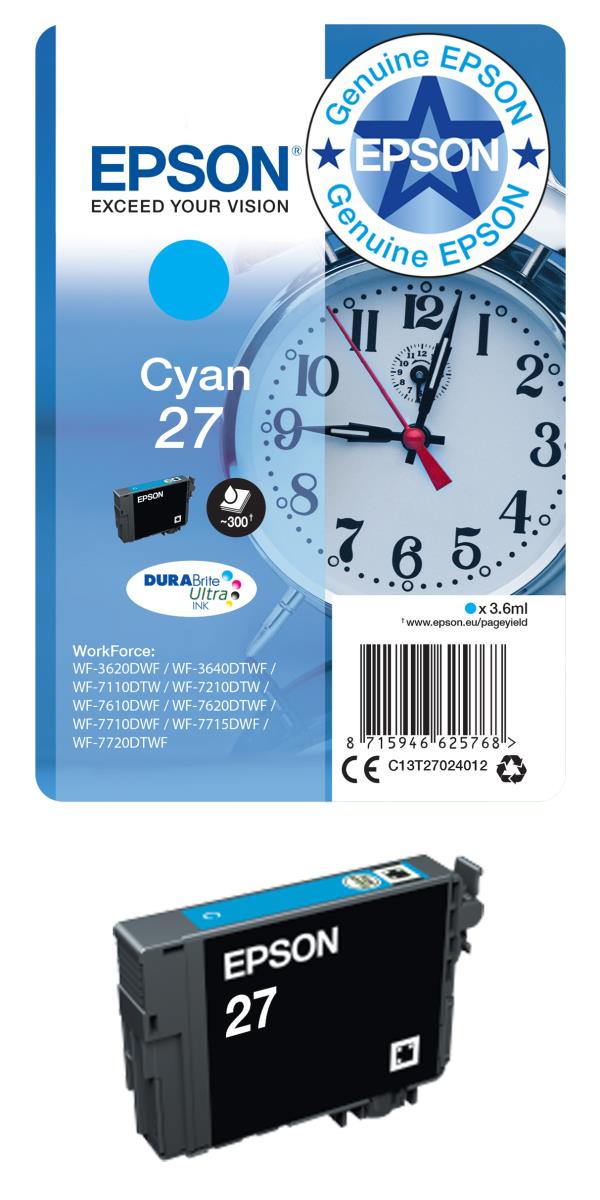 Ink Cartridge - 27xl Alarm Clock - 10.4ml - Magenta - Sec