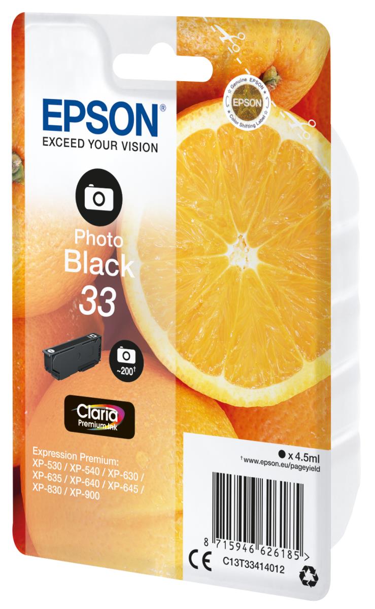 Ink Cartridge - 33 Oranges - 4.5ml - Premium Black