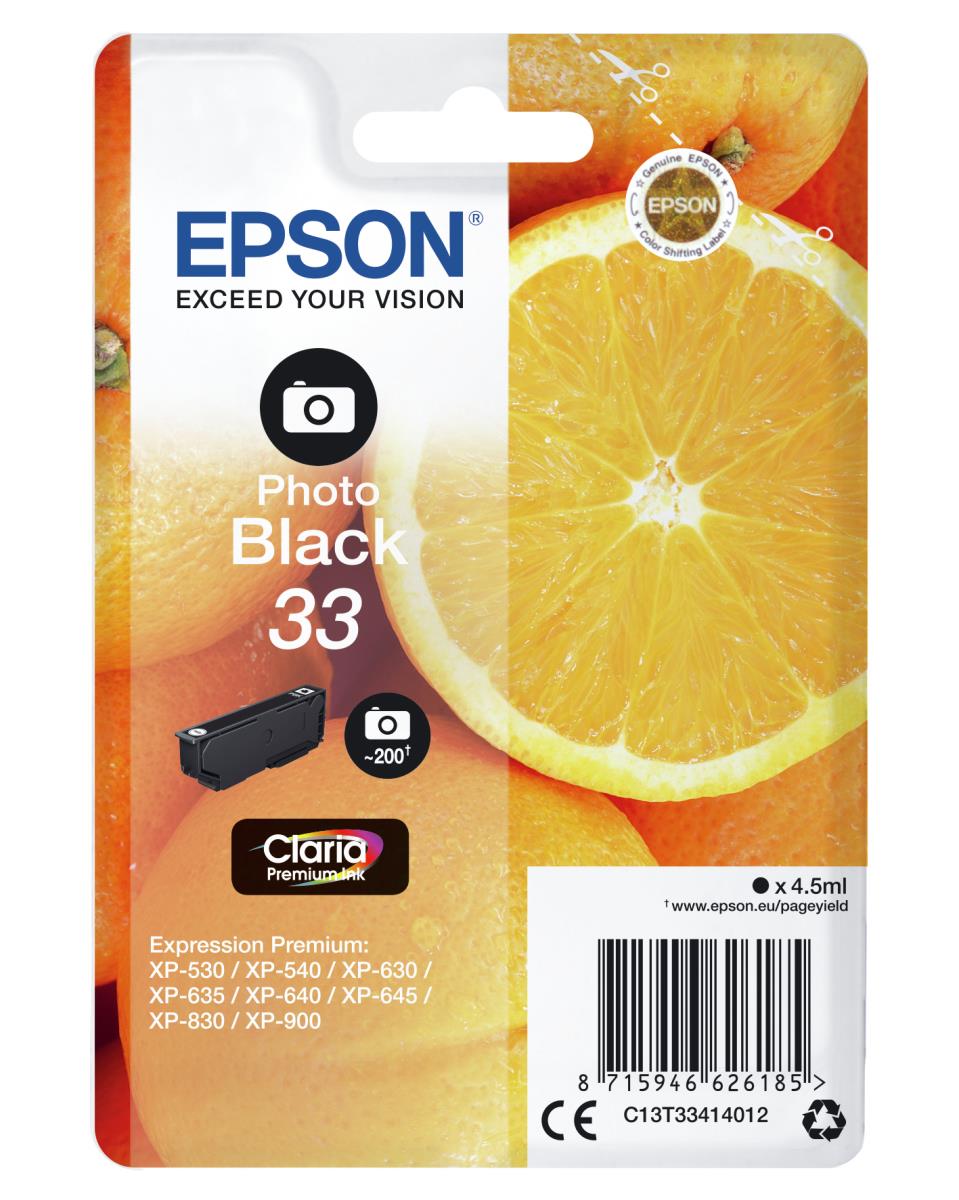 Ink Cartridge - 33 Oranges - 4.5ml - Premium Black