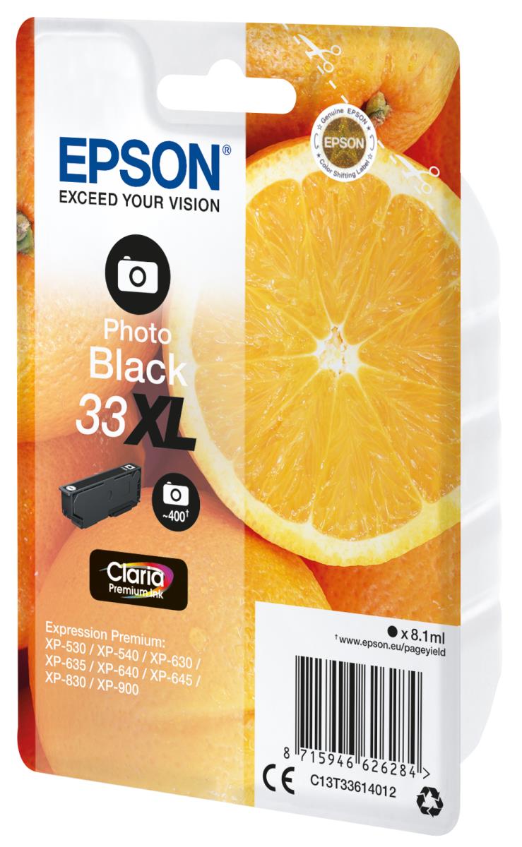Ink Cartridge - 33xl Oranges - 8.9ml - Black Sec