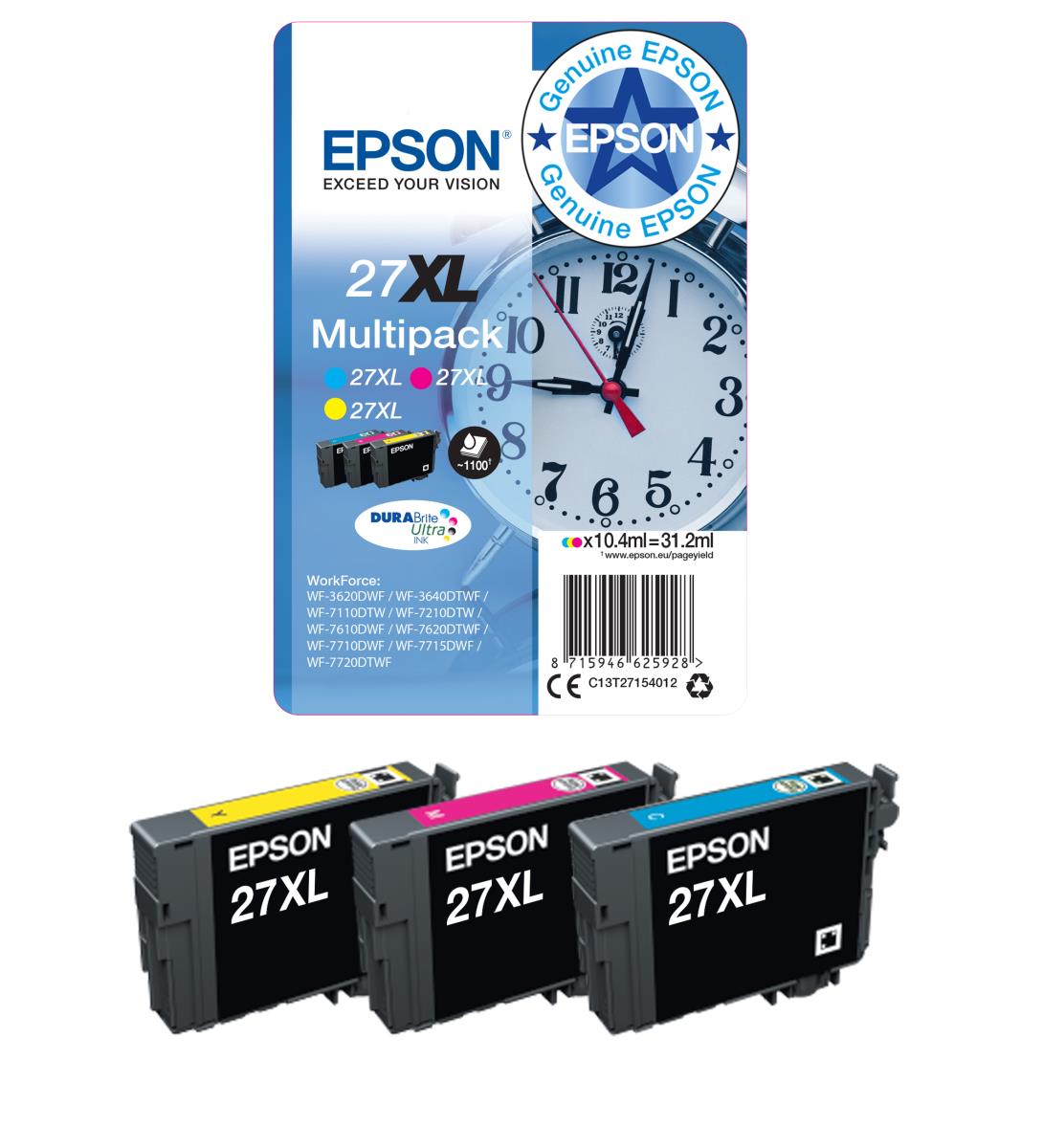 Ink Cartridge - 27xl Alarm Clock - 10.4ml - Yellow