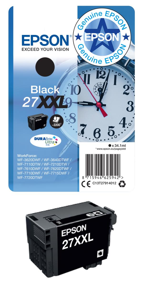 Ink Cartridge - 27xl Alarm Clock - 10.4ml - Yellow