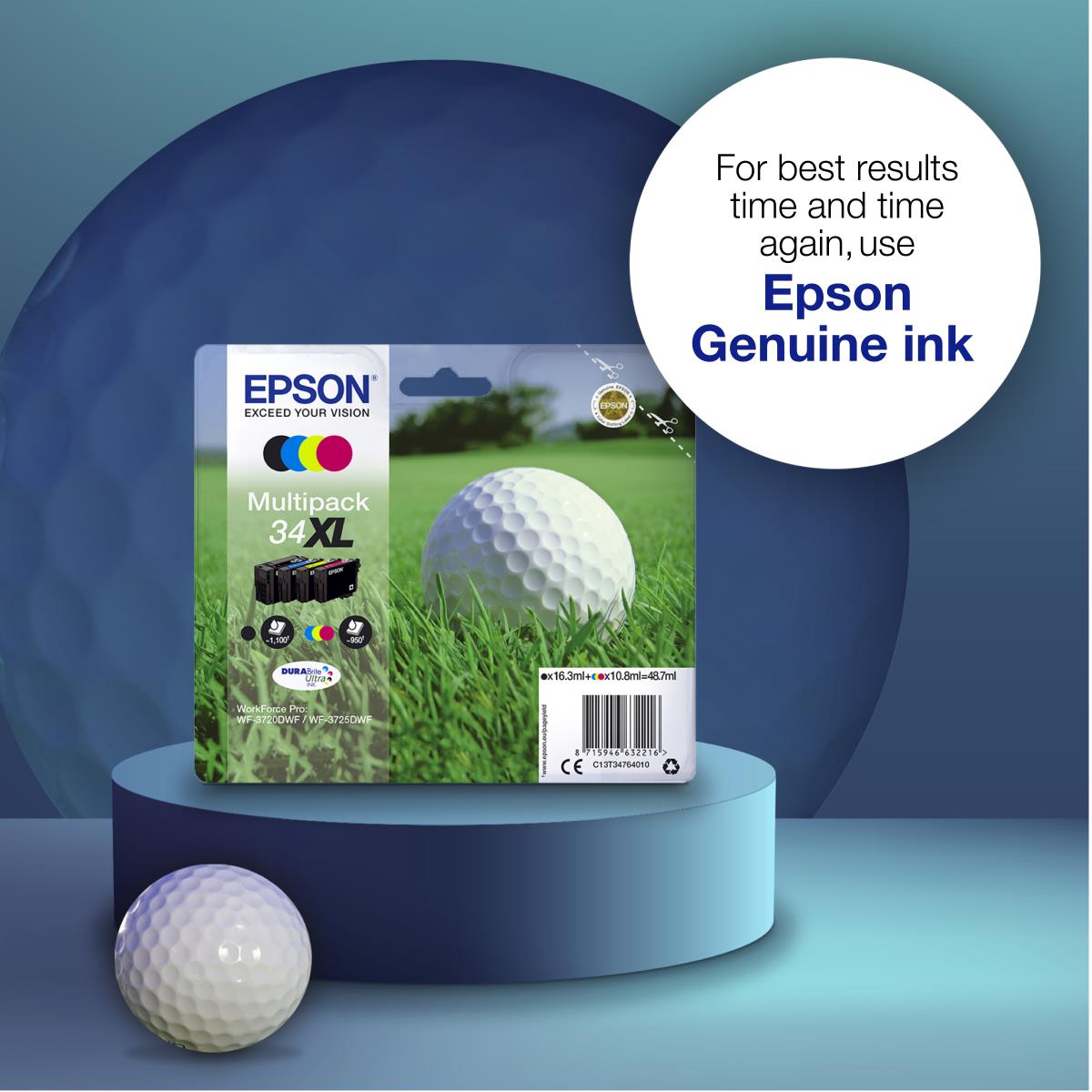 Ink Cartridge - 34xl Golf Ball - 10.8ml - High Capacity - Magenta
