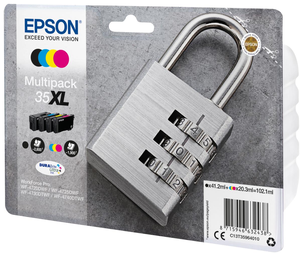 Ink Cartridge - 35xl - High Capacity - 20.3ml - Black/ Cyan/ Yellow/ Magenta