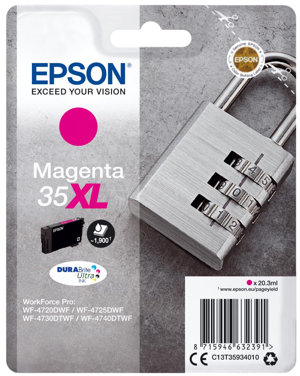 Ink Cartridge - 35xl - Padlock - 20.3ml - High Capacity - Magenta