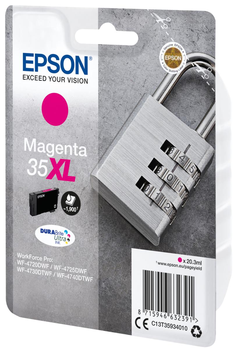 Ink Cartridge - 35xl - Padlock - 20.3ml - High Capacity - Magenta