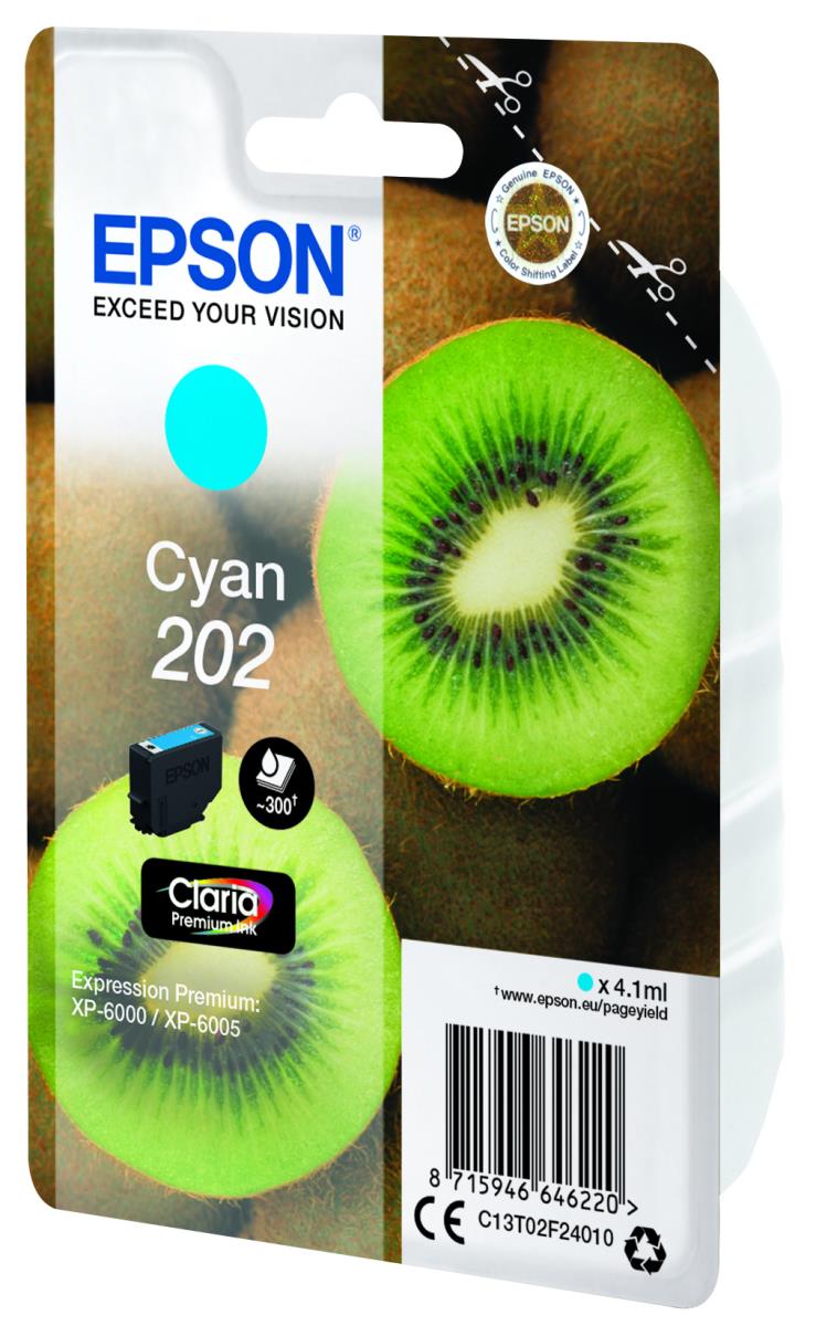 Ink Cartridge - 202 Kiwi - 4.1ml - Cyan