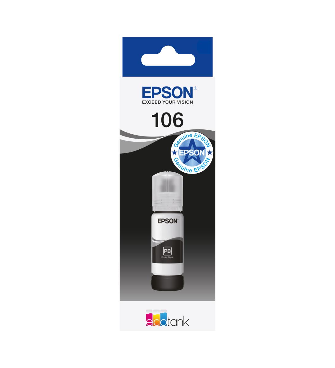 105 Ecotank Ink Bottle 1 X 140 Ml Black  - (c13t00q140)
