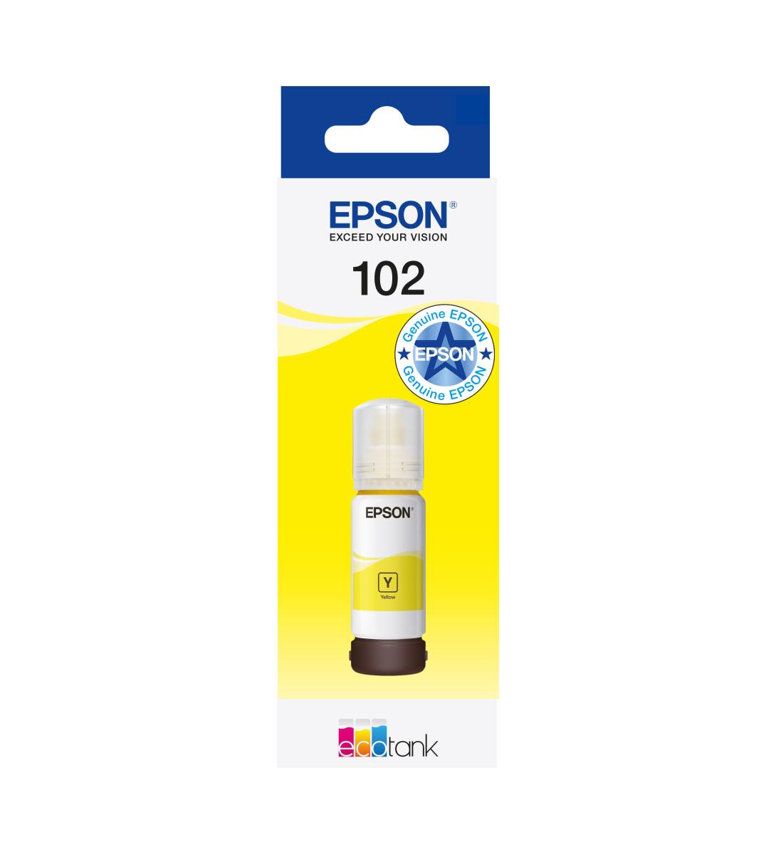 Ink Bottle - 102 Ecotank - 1 X 70ml Yellow