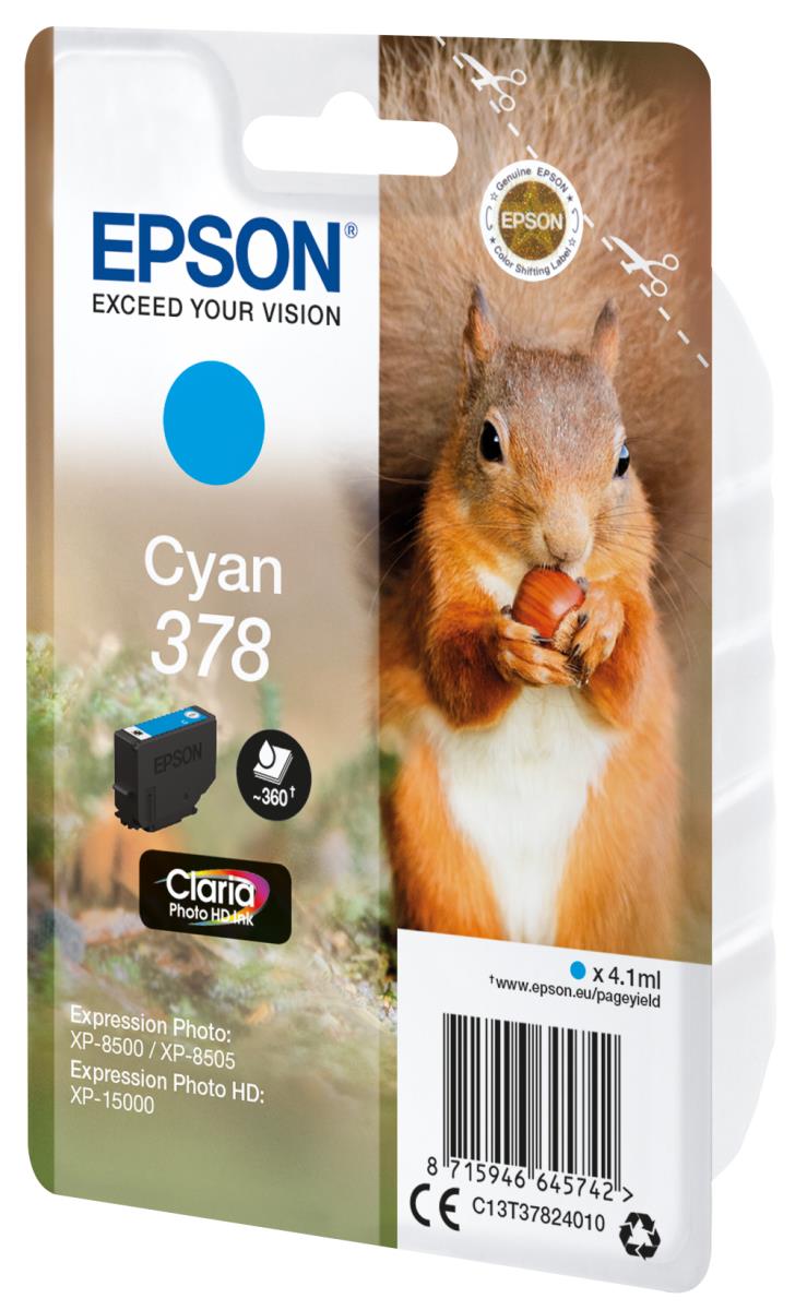 Ink Cartridge - 378 Squirrel - 4.1ml - Cyan Sec