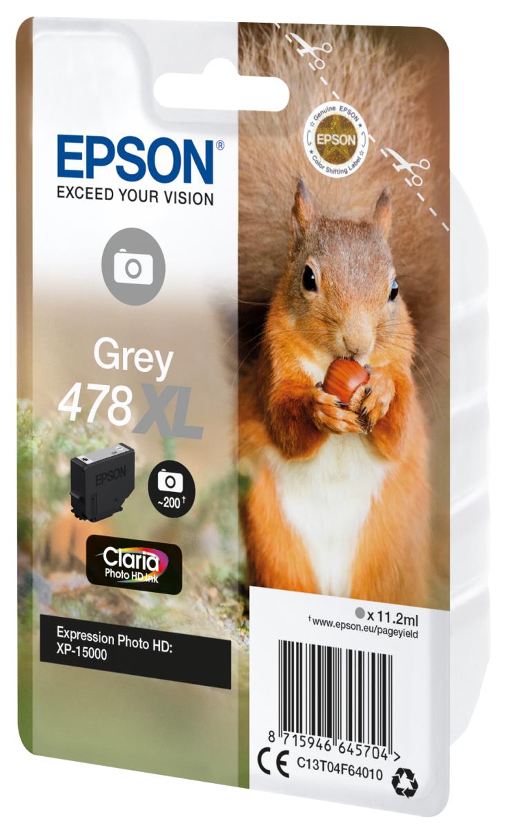 Ink Cartridge - 478xl Squirrel - 11.2ml - Gray