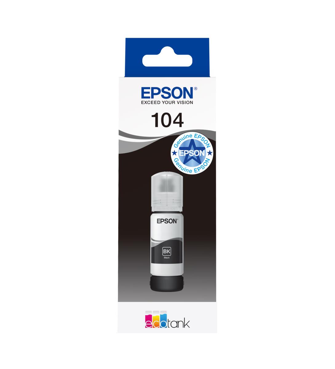 Ink Bottle - 104 Ecotank - 65ml - Black