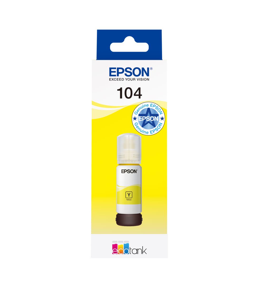 Ink Bottle - 104 Ecotank - 65ml - Yellow