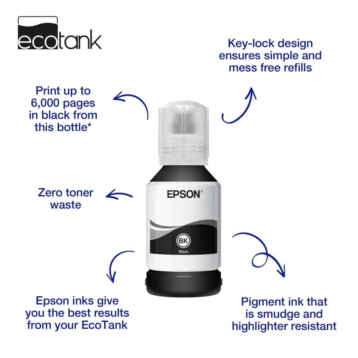 Ink Bottle - Et-mx1xx Serie - Black