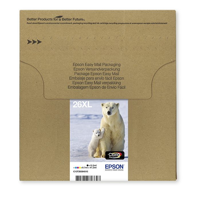 Multipack 4-colours 26xl Easymail